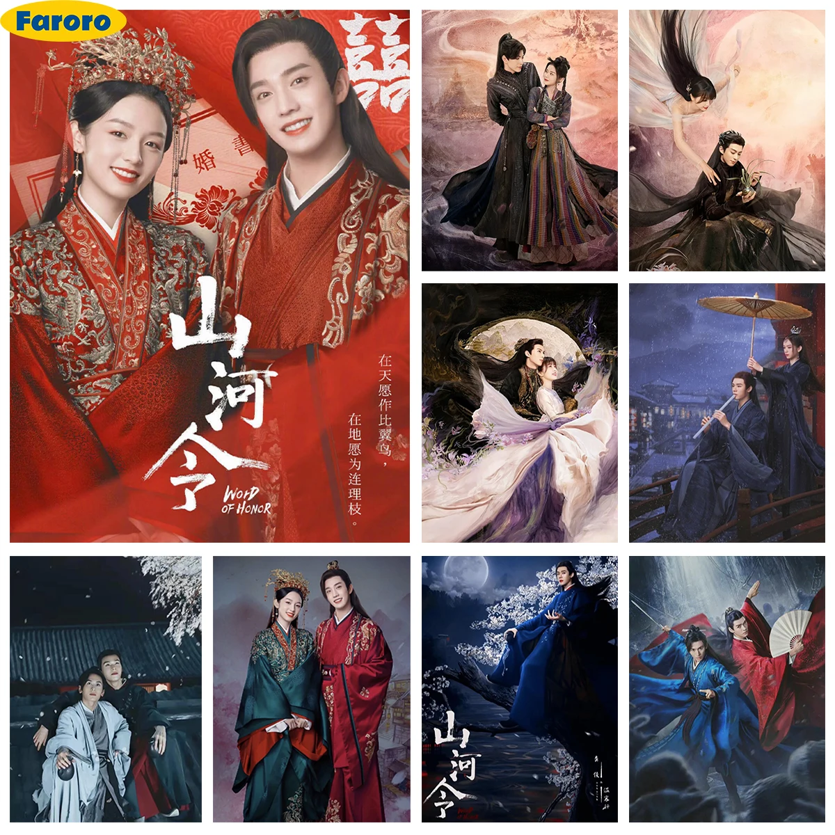 

WORD OF HONOR 5D Diamond Painting Chinese Action Movie Posters Diy Diamond Embroidery Cross Stitch Home Wall Decor Handmade Gift