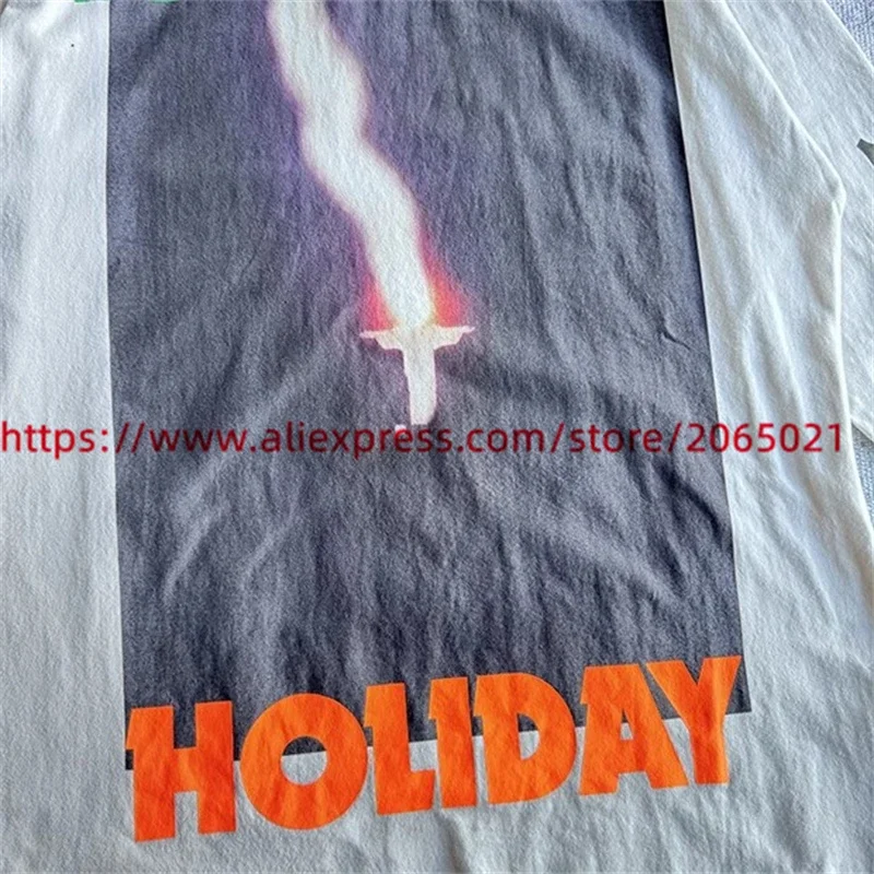 Fiery Lightning Saint Oversized Long Sleeve T-Shirt