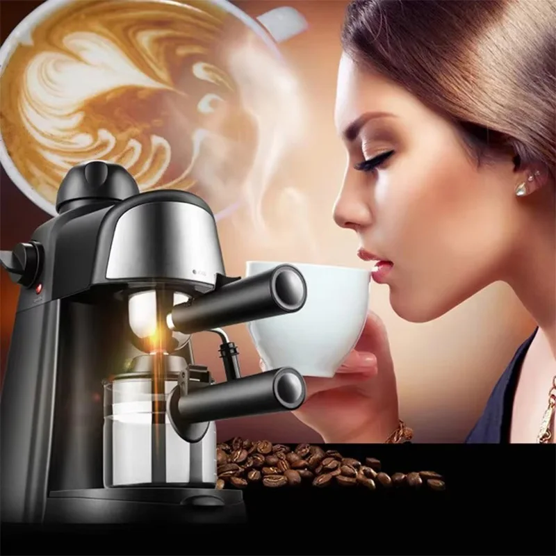 Household Semi-Automatic Italian Coffee Machine 5 Bar Espresso Steam Milk Frothing Cappuccino Small Electric Coffee Maker 220V 2