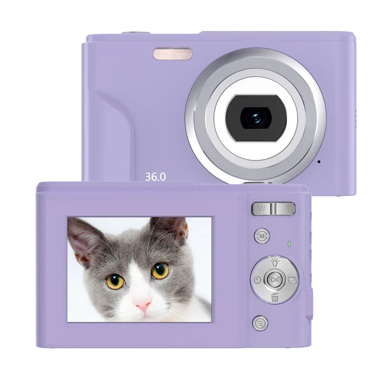 Appareil Photo Numérique Enfant 48MP - Écran 2,4", Zoom 8x, Lumières Intégrées Et Jeux