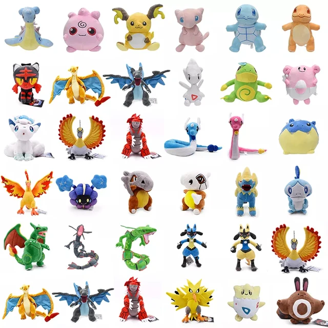25 Styles Pokemon Plush Toys Shiny Dragonair Rayquaza Gyarados Charizard  Charmander Lycanroc Vulpix Lucario Stuffed Peluche Doll - AliExpress