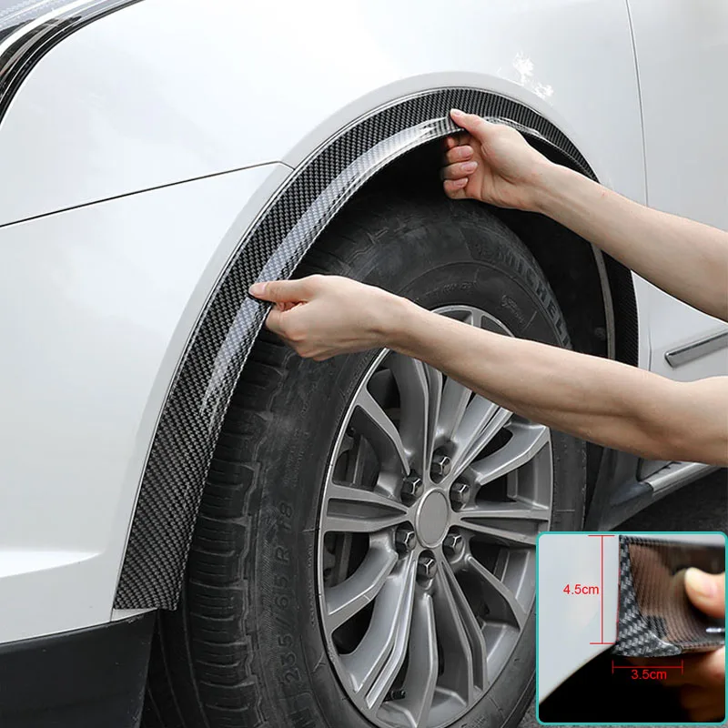 Car Wheel Arch Bumper 1.5M AntiCollision Strip 2/3.5/4.5CM Rubber