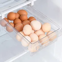 Organisateur de réfrigérateur, étagère de rangement pour réfrigérateur, étagère de congélateur, boîte de rangement pour réfrigérateur extractible, boîte de conservation des aliments, séparateur 5