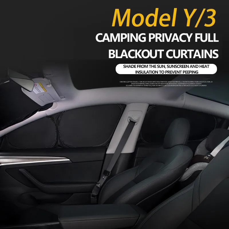 sunshade-side-windows-front-windshield-sun-shades-cover-sunproof-uv-rays-for-tesla-model-3-highland-2024-for-hiking