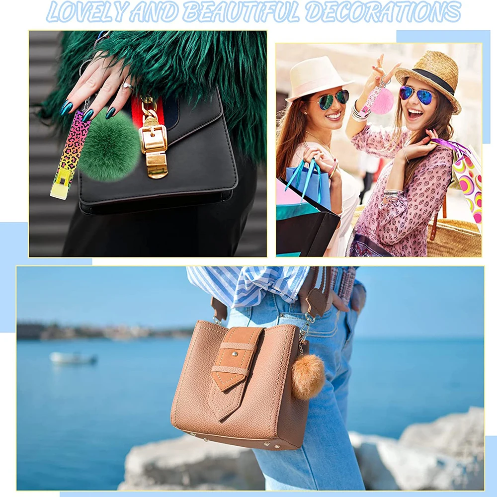 90Pcs Credit Card Puller Keychain Acrylic Debit Card Puller Custom Keychain for Long Nails Pendant DIY Craft