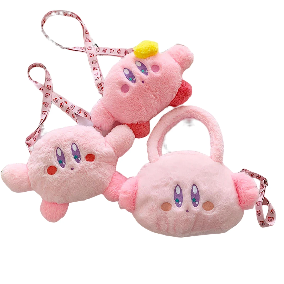 Kirby Nintendo Animation Game Periferiche Toys Anime Cute Lovely Plush Doll Crossbody Bag Collection