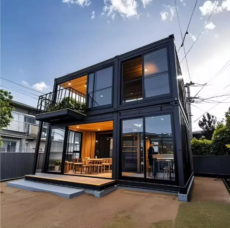 บ้านคอนเทนเนอร์พับได้เป็นมิตรกับสิ่งแวดล้อม บ้านแบบโมดูลาร์เพื่อการอยู่อาศัยอย่างยั่งยืน 1
