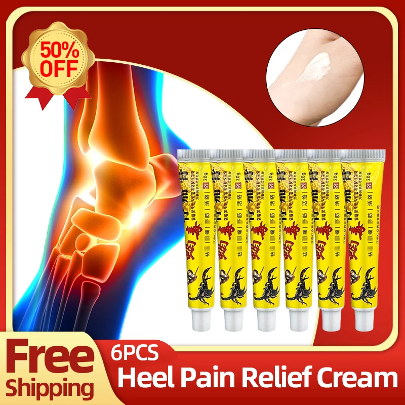 

Heel Pain Relief Scorpion Cream Relieves Fasciitis Plantar Achilles Tendonitis Chinese Medicine Heel Spurs Treatment Ointment