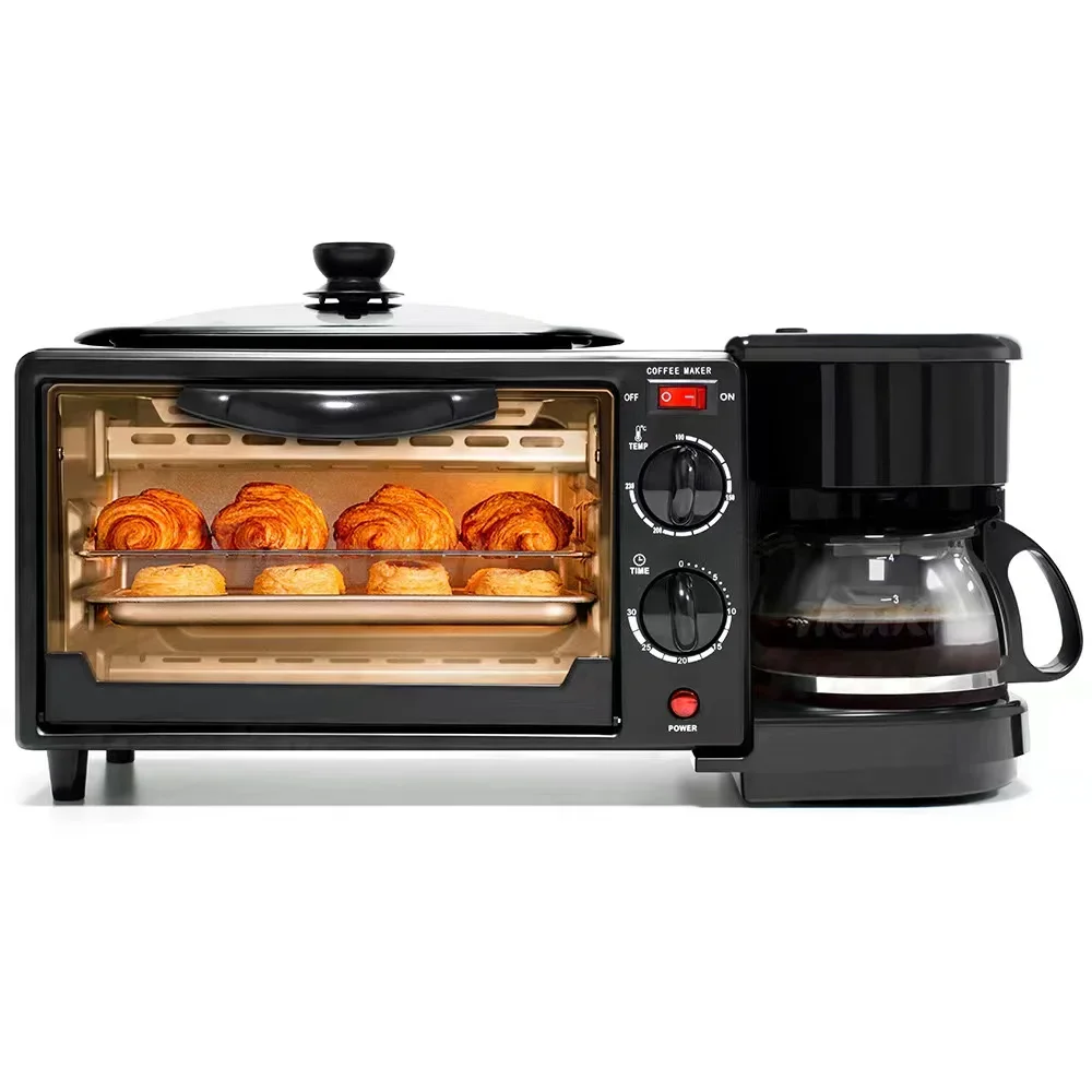 High Effciency Electric Bear Beach Mini Multi Function Bread Sandwich Grill Breakfast Maker Machine 3 In 1 Breakfast Makers 6