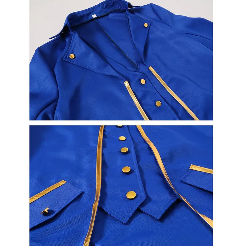 Medieval Style Men's Retro Mid-Length Punk Coat with Gold Trim Trench for Halloween Cosplay in Red Green Purple Trench Jacket