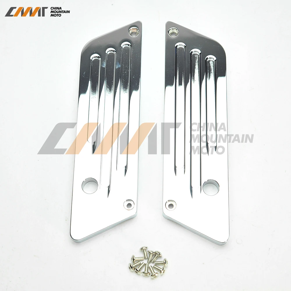 

Left Right Chrome Saddlebag Latch Cover case for Harley FLH/FLT 1993-2013