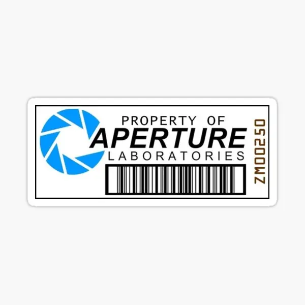 Portal Property Of Aperture Laboratorie 5PCS Stickers Anime Kid Laptop Room Stickers Car Decorations Luggage Wall Bumper