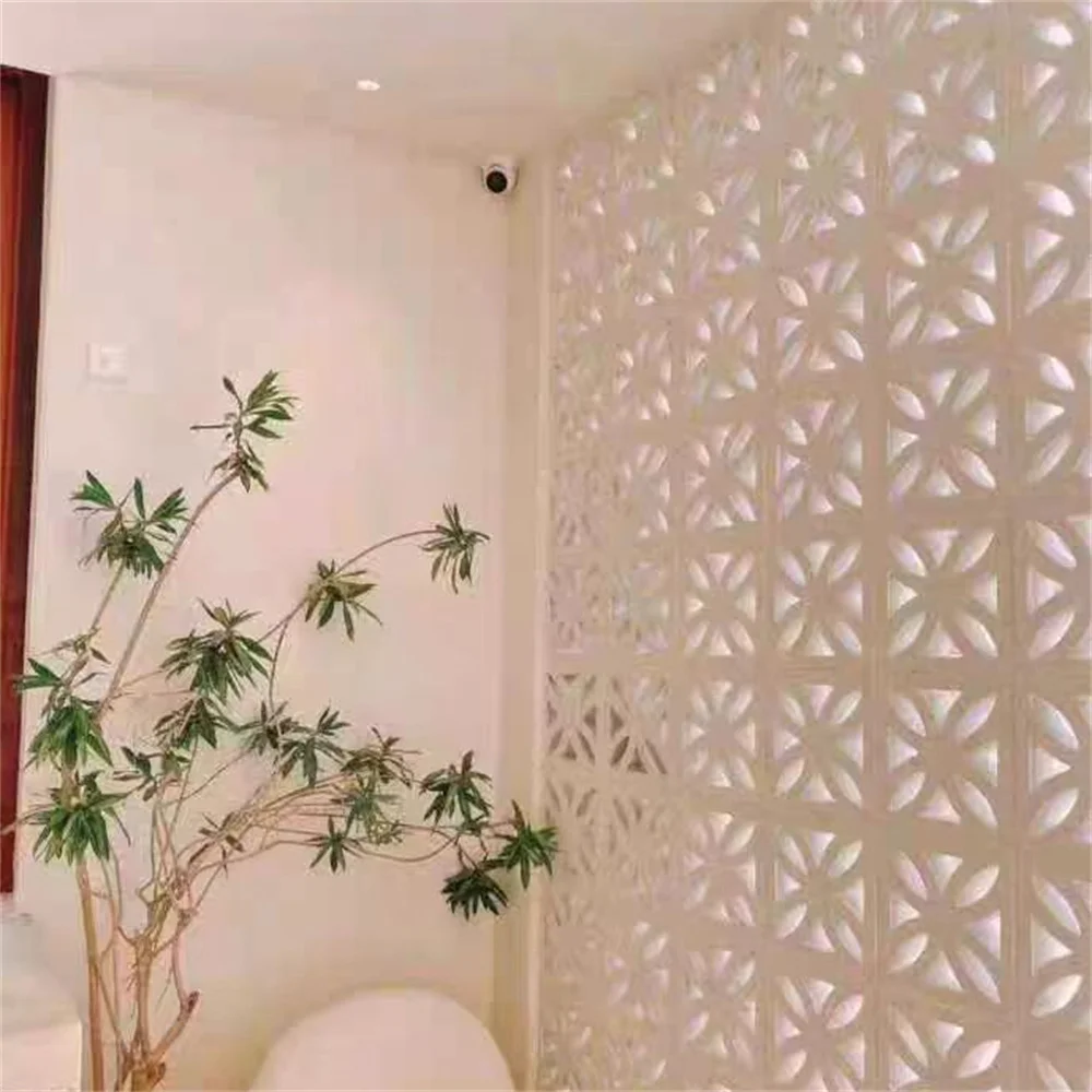 Antique Cement Flower Pane Mold Fence Wall Decoration Hollow Ventilation Flower Wall Brick Abrasive concrete molds