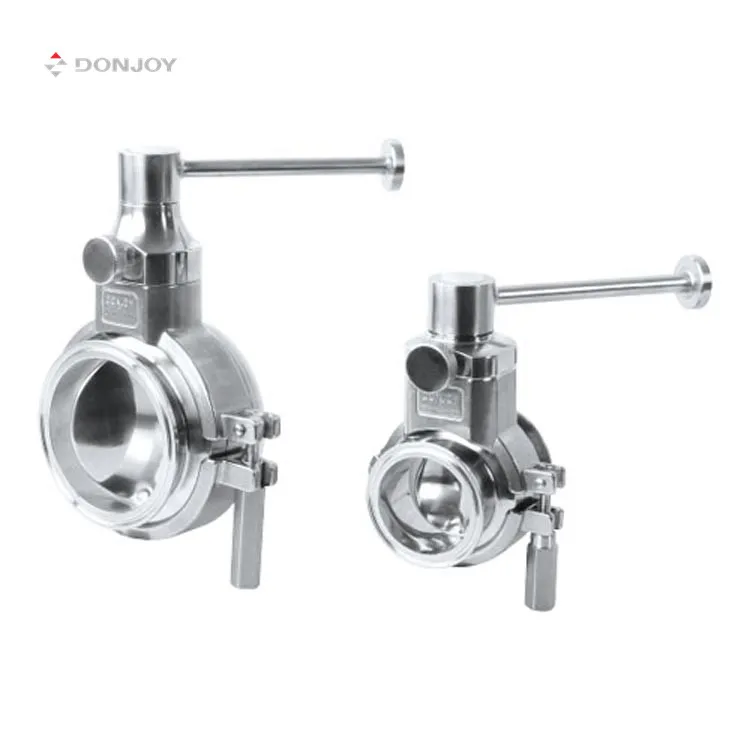 Donjoy Stainless Steel Sanitary Powder Butterfly Valve Pneumatic Butterfly Valve Fittings Butterfly Valve