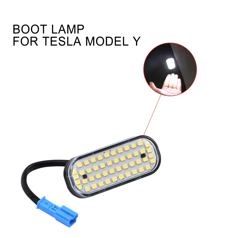 48 LED Trunk Lights Interior Luggage Original Connector Trunk Boot Lighting Lamp for Tesla Model Y Replacement Accessories 2023
