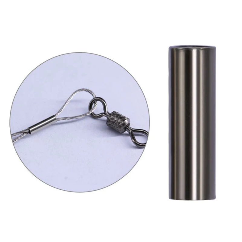 100 pièces manchons de sertissage cuivre pour ligne pêche - Connecteurs tube pêche - Accessoire montage