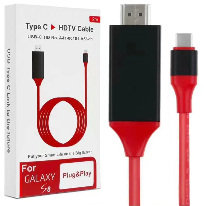 USB 3.1 USB C-HDMI ȣȯ 4K   ̺, 2M CŸ-HD ̺, ƺ Ｚ  S9 S8 Ʈ 9 ȭ̿