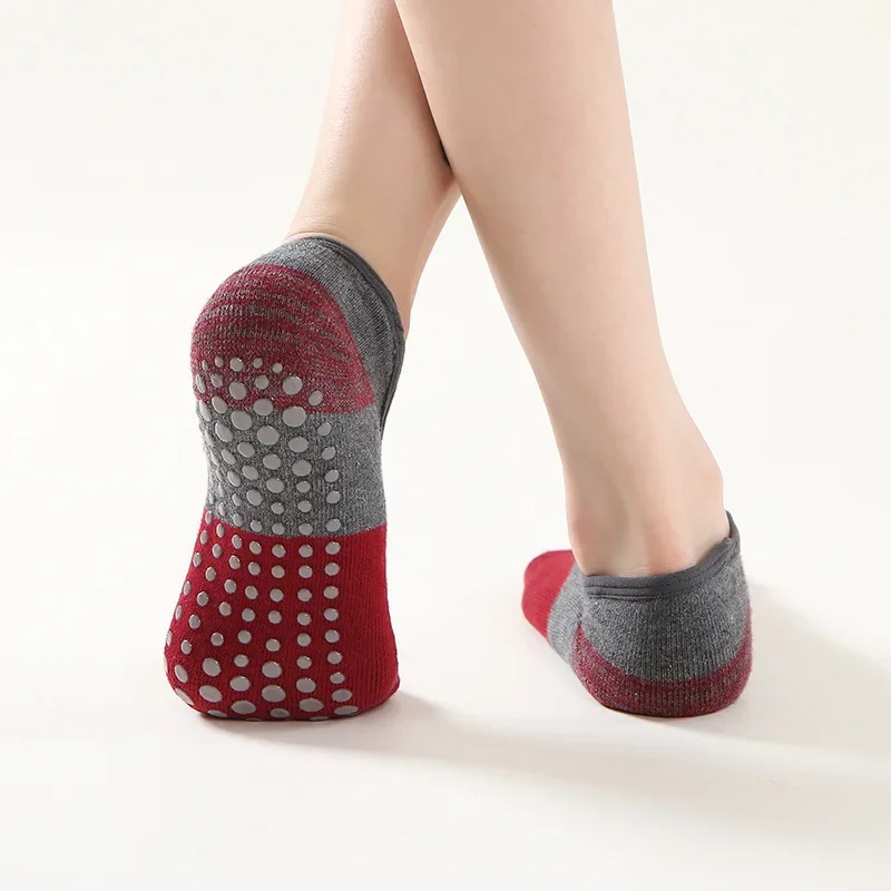Yoga Socks Yoga Socks Women Pilates Non-slip Dot Silicone Terry No-Show Socks