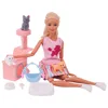 Doll House Furniture Bed Table Chair For Barbies Plastics Cleaning Tools For Barbies Accessories Mini Furniture Model Gifts Toys 3