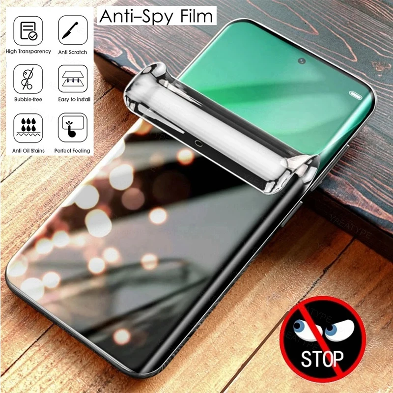 3-Pack Privacy Hydrogel Screen Protector Film - Universal Fit