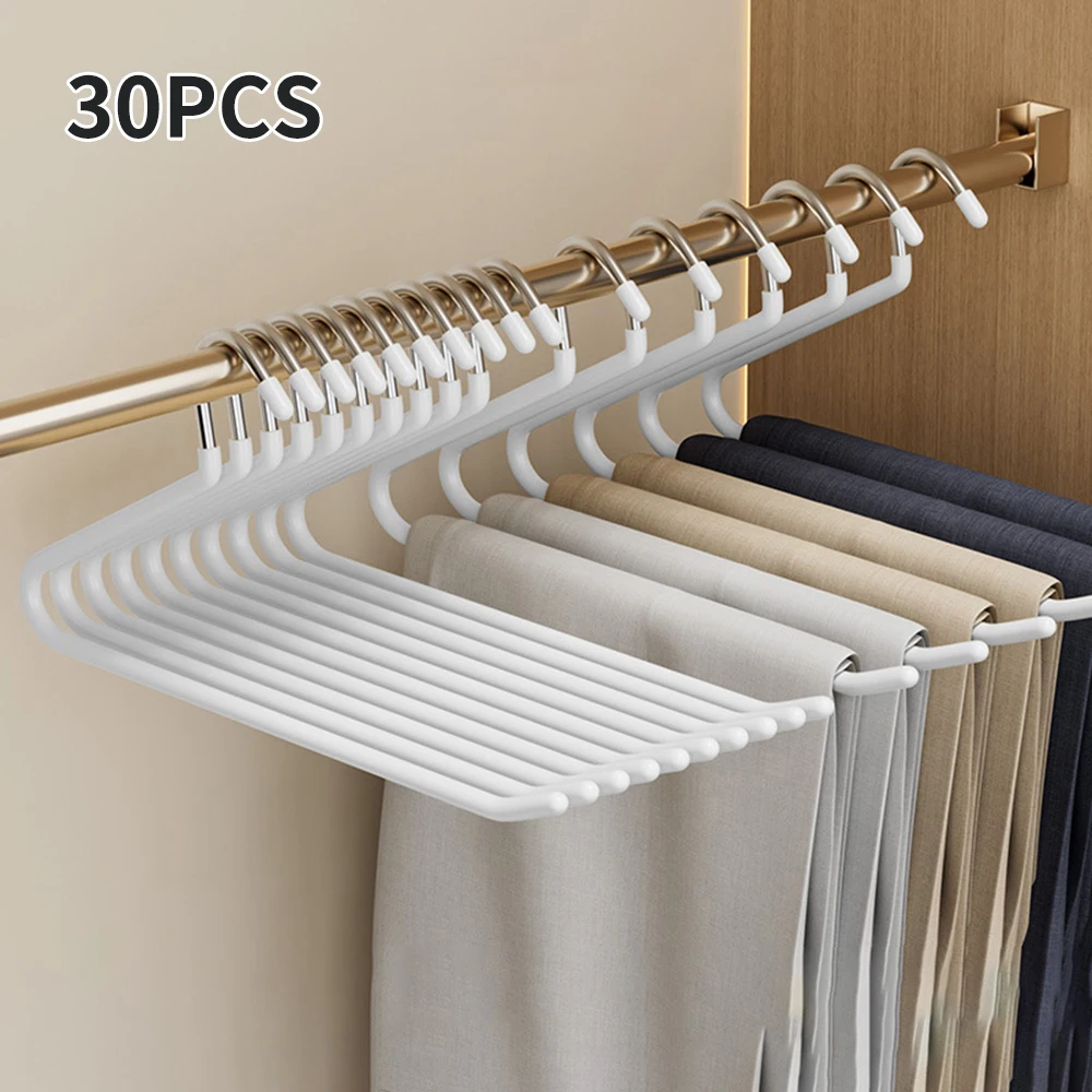 30pcs Goose Shaped Pants Rack, Anti Slip And Traceless Storage Rack, Drying Rack