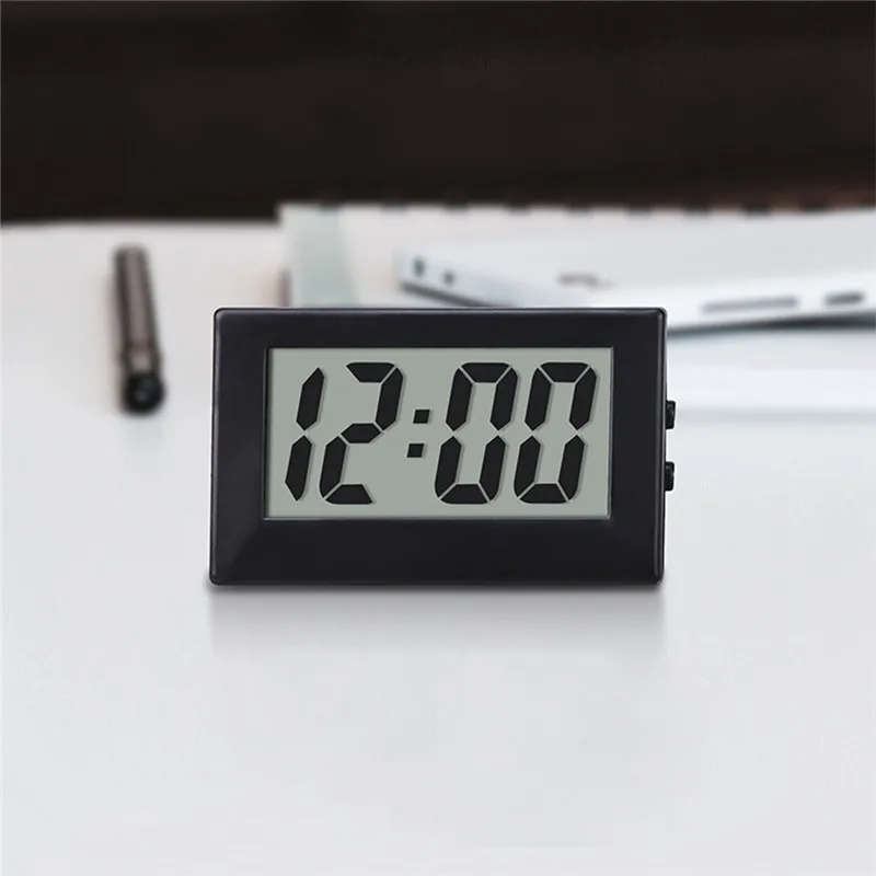 Mini horloge numérique Lcd pour chambre à coucher, petite montre  électronique Simple et Portable pour vieux