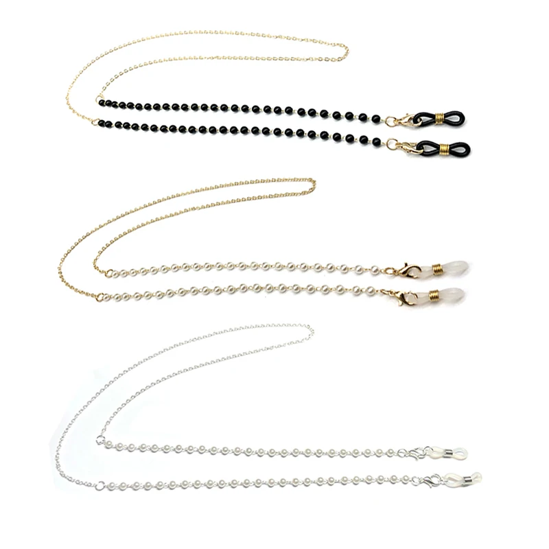 

Women Gold Eyeglass Chains Sunglasses Reading Beaded Eyewears Cord Neck Rope New Accessories