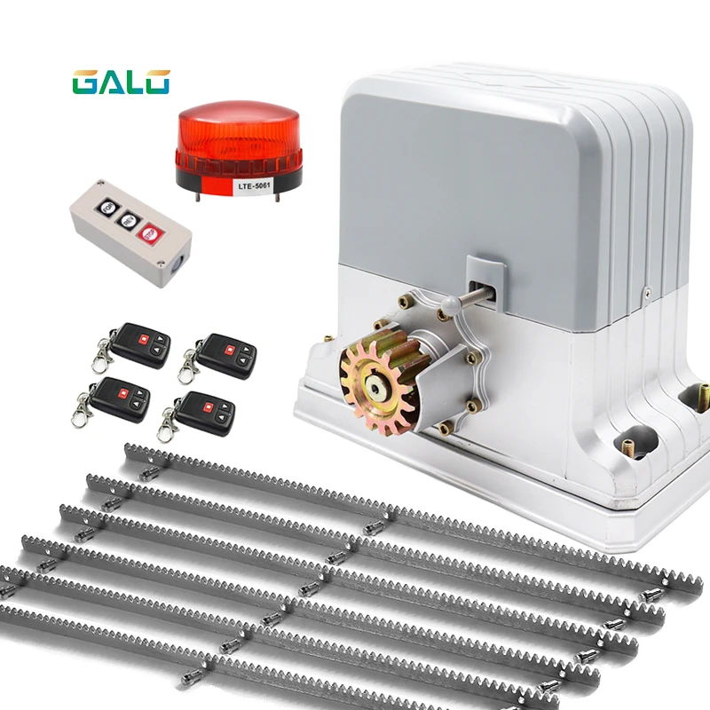 6m Steel Racks And Automatic 1800kgs Sliding Gate Opener With Complete