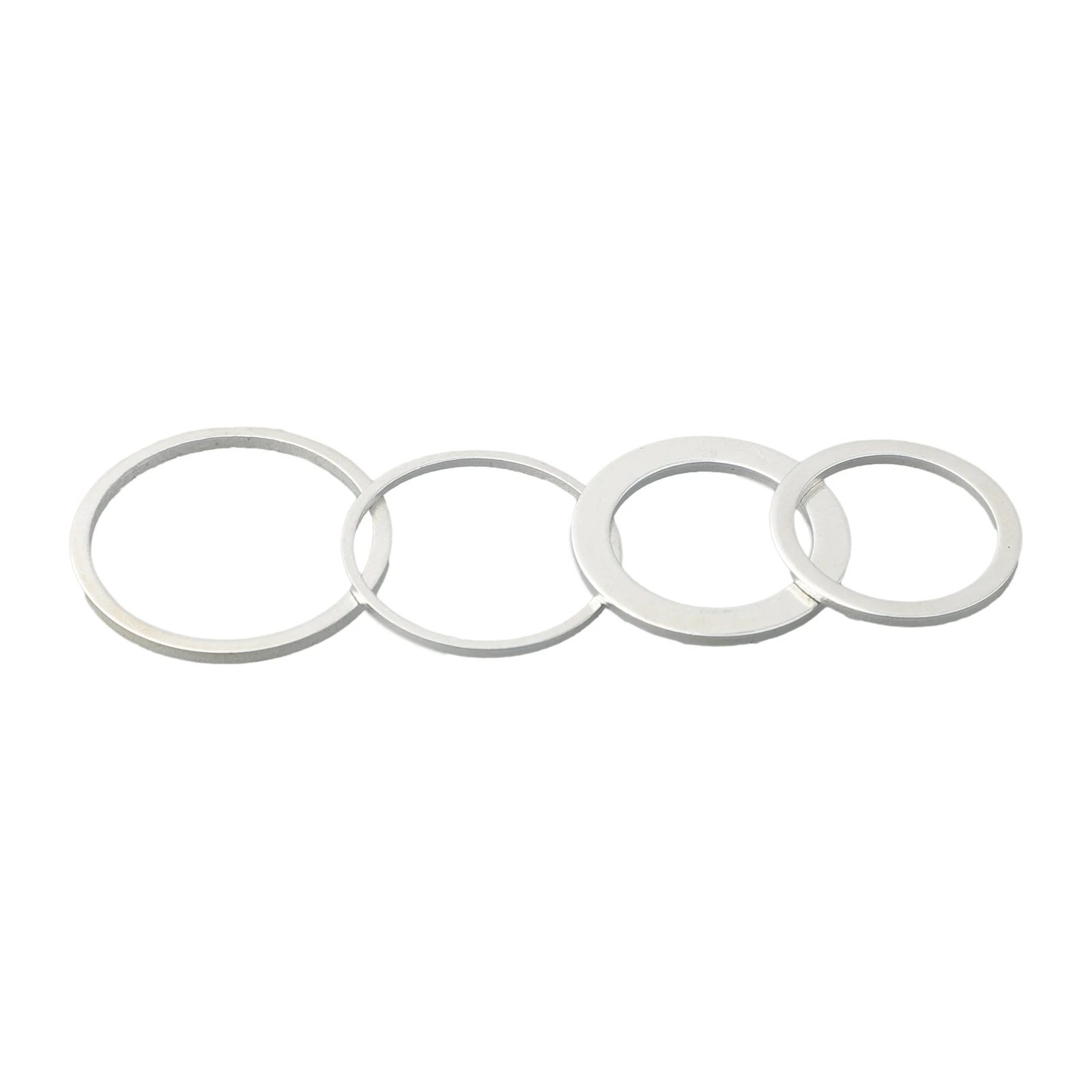 Circular Saw Ring Reduction Ring Replacement Silver 4 Sizes 4Pcs Conversion Ring Metal Useful Brand New Durable equipment set durable circular saw conversion ring internal