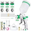 1 Set HVLP Professional Spray Gun 1.4/1.7/2.0/2.5mm Nozzle 600cc Home Cordless Spray Machine Gravity Spray Gun Pneumatic Tool 1