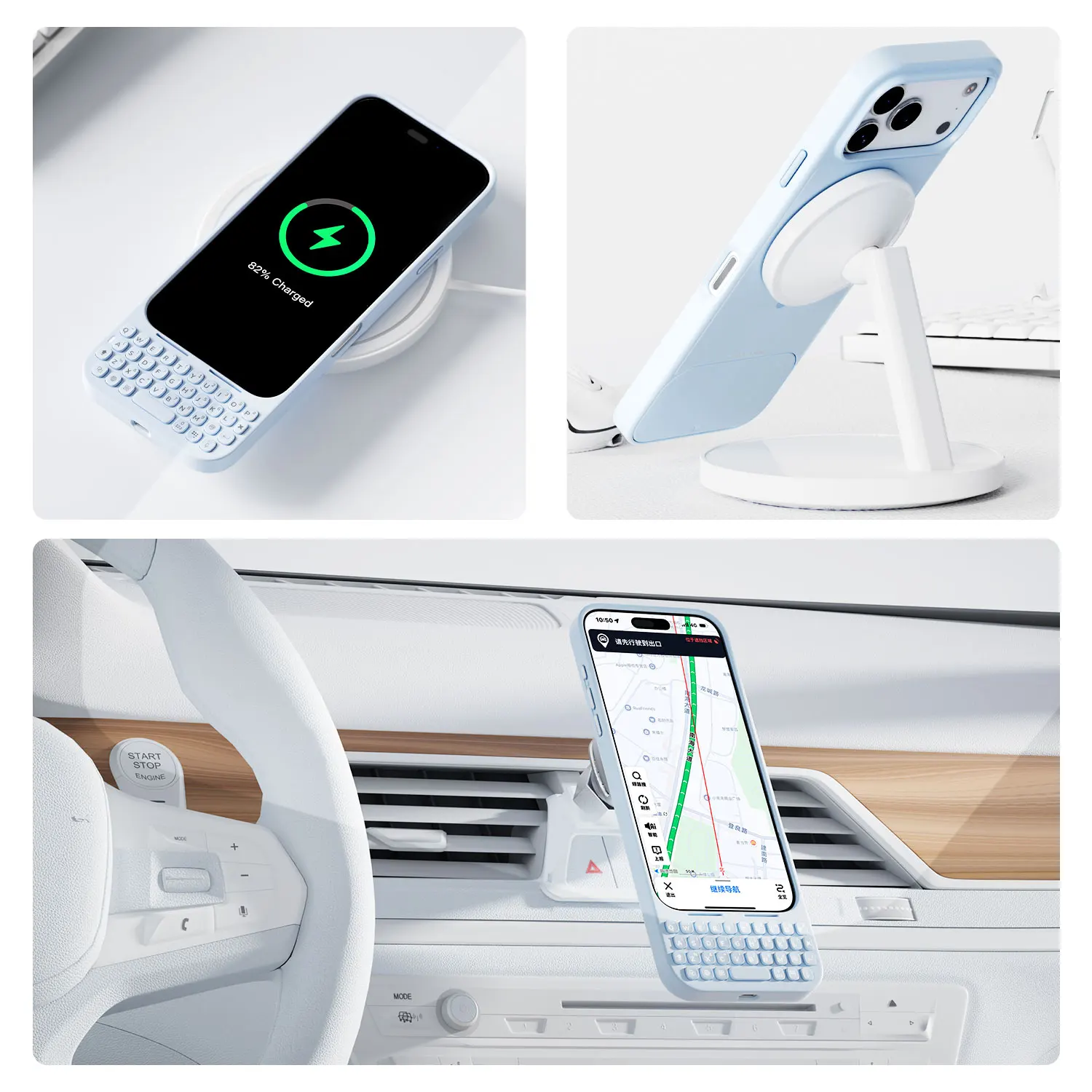 Magnetic Mini Keyboard Phone Case