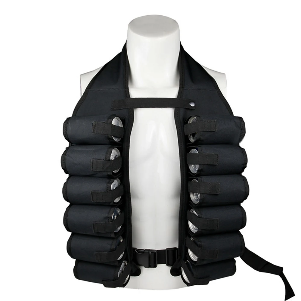 Gilet de pêche tactique respirant avec multiples poches pour bouteilles et équipement de pêche