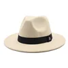 NEWWool Fedora Hat For Women Men Winter Autumn Fashion Church Jazz Hats Viking British Flat Brim Felt Hat Outdoor Casual Fedoras