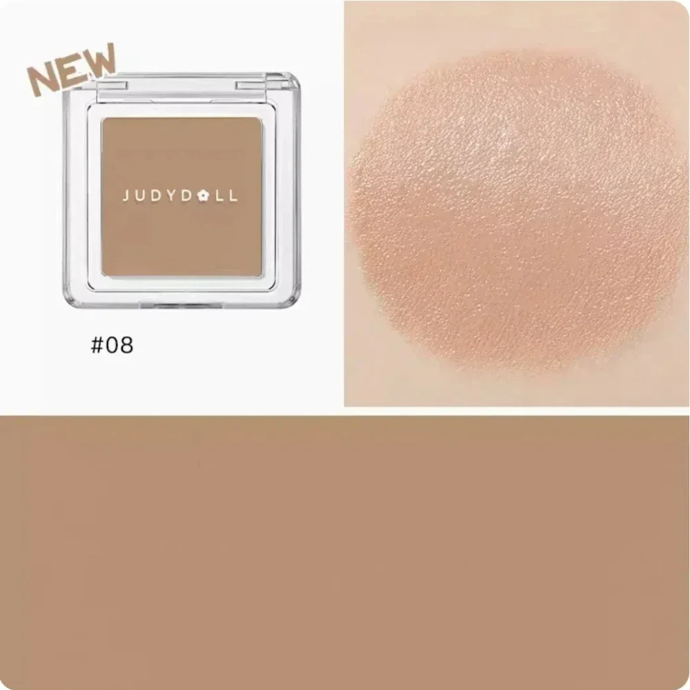 Judydoll Monochrome Blush Portable Silky Cream Multipurpose Blusher Eyeshadow Nude Natural Brighten Skin Tone Makeup Cosmetics 6