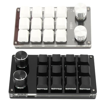 Mechanical Gaming Keypad One Handed Macro Mechanical Keyboard 12 Key Multifunction  Programmable Keypad for Office Gaming 3