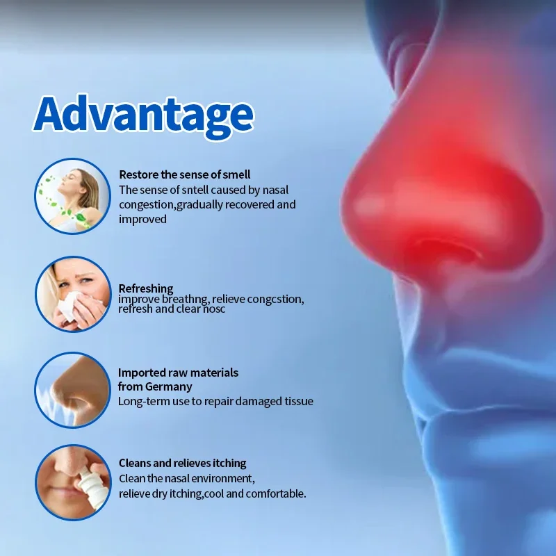 Nasal Herbal Cream Rhinitis Treatment Chronic Allergic Sinusitis Nasal Itching Stuffy Nose Congestion Relief