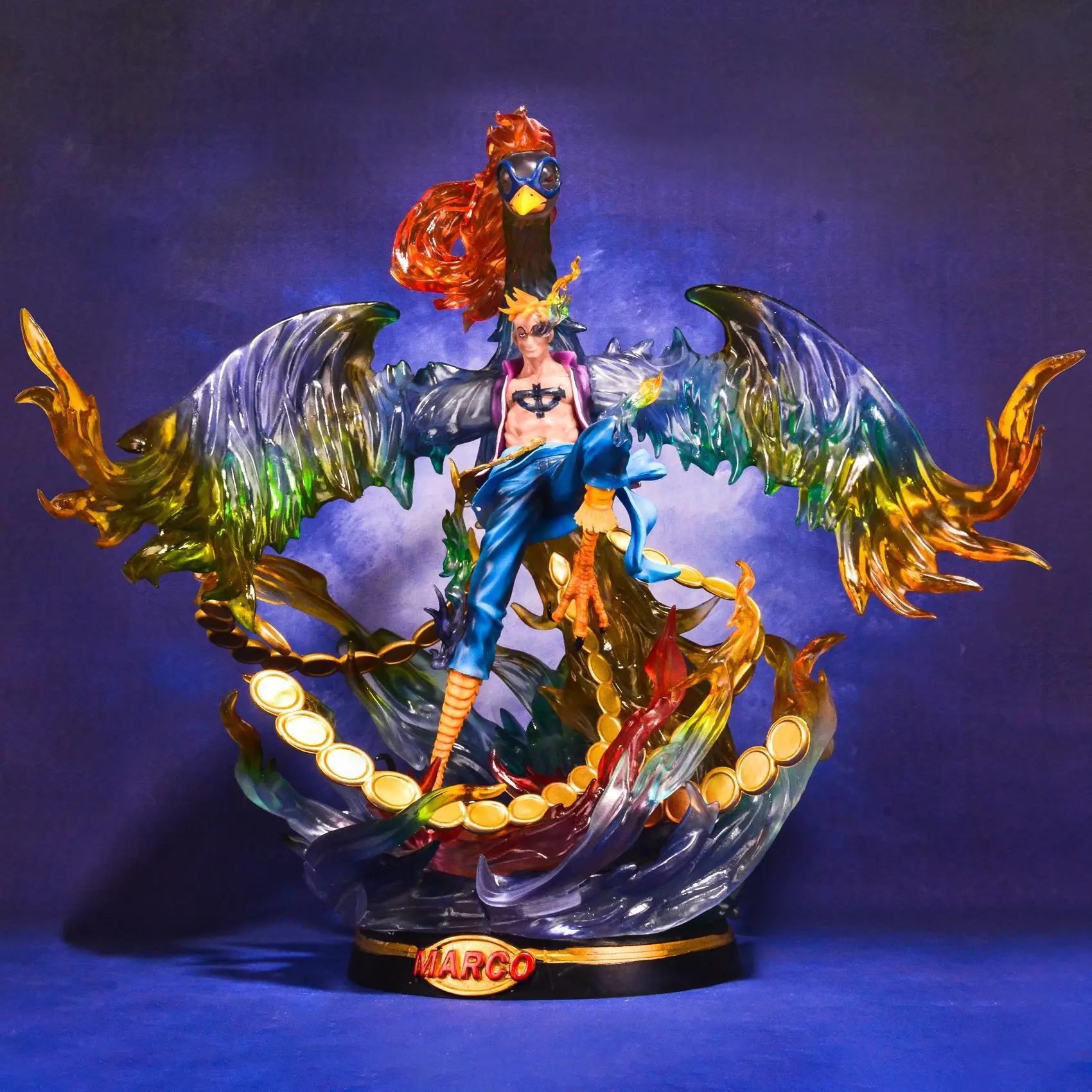 

41CM Anime One Piece Marco Phoenix Battle Ver. GK PVC Action Figure Game Statue Collection Model Kids Toys Doll Gifts