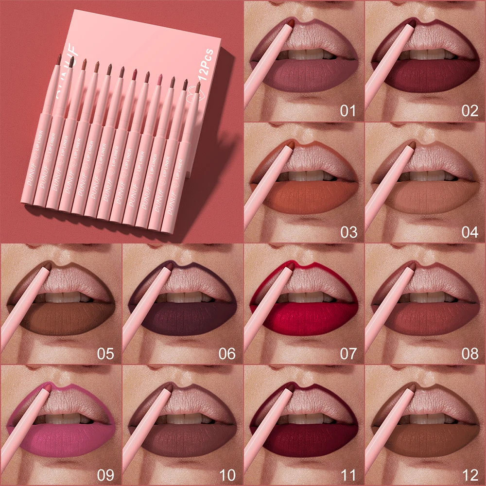 12pcs Lip Liner Pencil Lip Liner