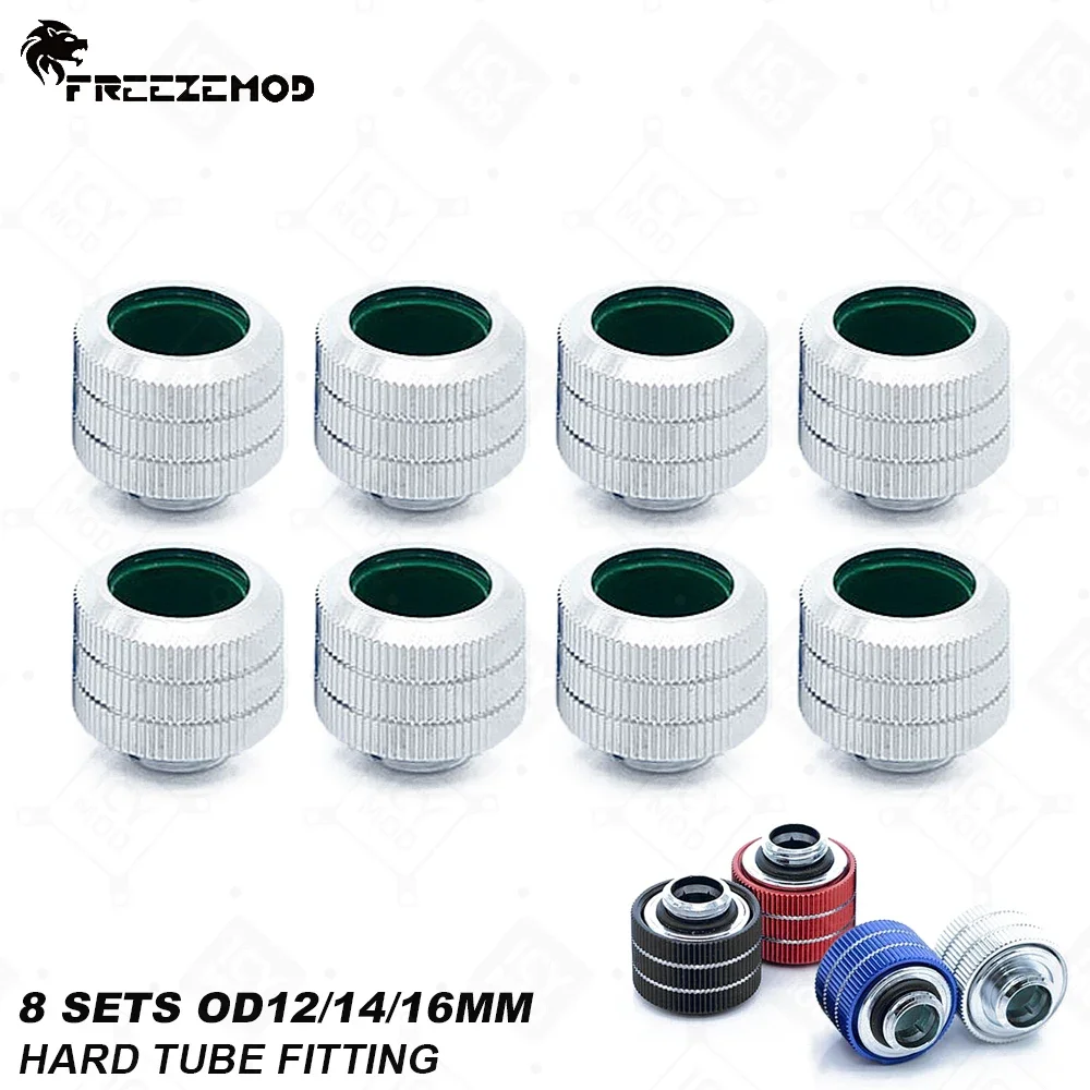 8pcs Hard Tube Fittings FREEZEMOD Water-cooled G1/4 Connection OD12/14/16mm Torque Anti Off Adapter Hand Compression Pipe MOD