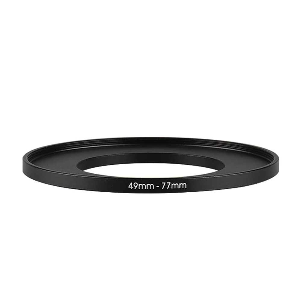 

Aluminum Black Step Up Filter Ring 49mm-77mm 49-77mm 49 to 77 Filter Adapter Lens Adapter for Canon Nikon Sony DSLR Camera Lens