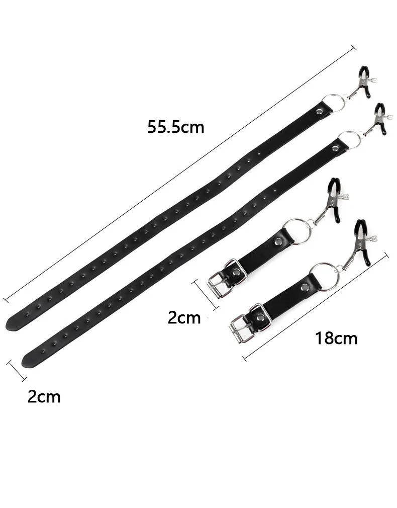 ! Labia Spreader Straps with Clitoral Clamp - BDSM Bondage, Pussy Opening Vagina Stimulator - Adult Sex Toys for Women