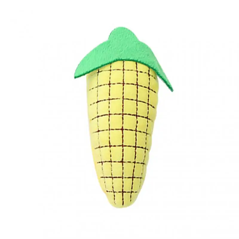 Cute Plush Vegetables Shape Pet Cat Dog Toys Funny Durable Chew Molar Toys For Pets Eggplant Chili Fleece Toy