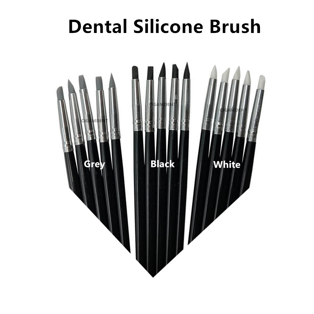 

10Sets Dental Instruments Composite Resin Adhesive Cement Brush Silicone Brush Porcelain Brush Pen Tooth Shaping Tools