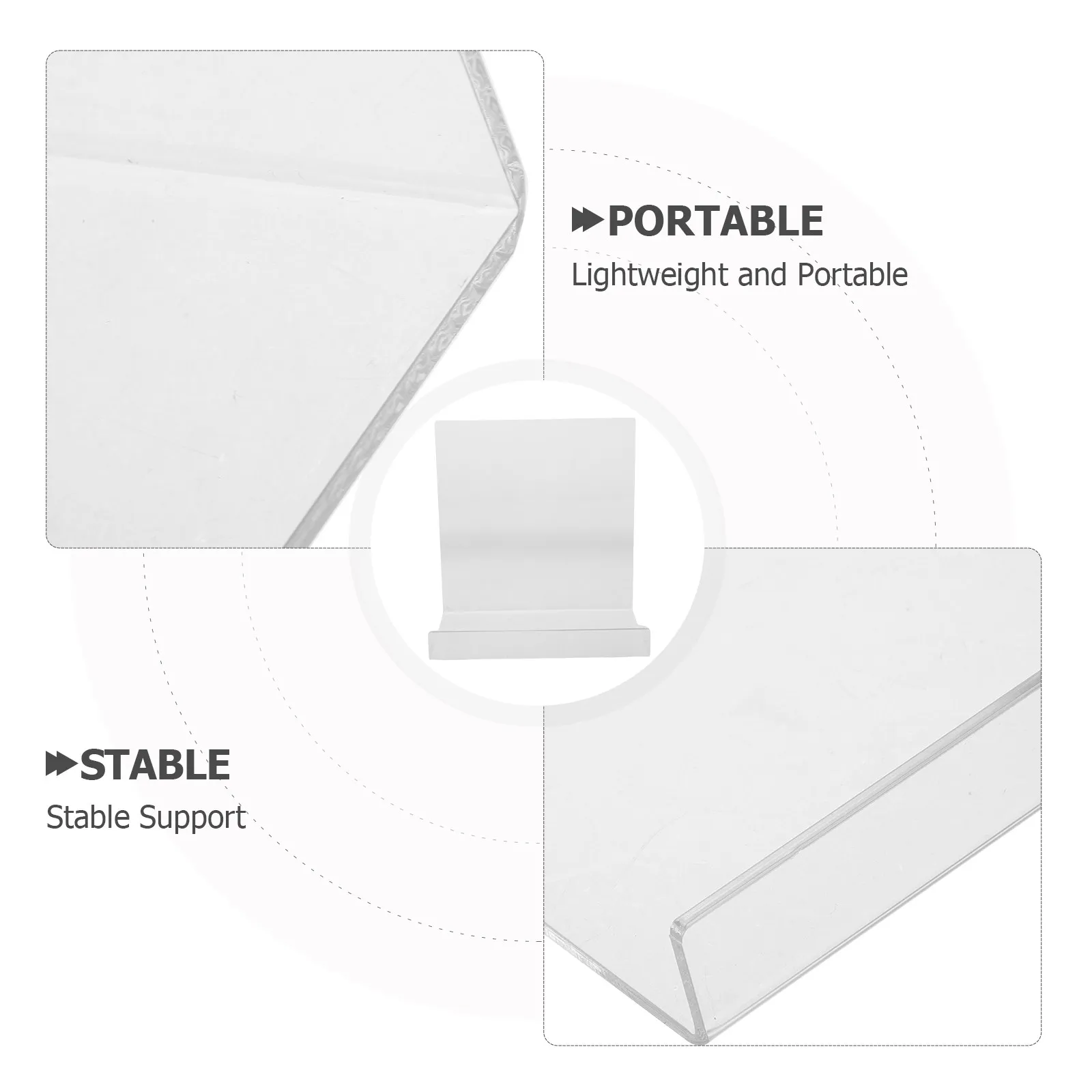 퍼즐 뚜껑 스탠드 아크릴 L자형 퍼즐 박스 뚜껑 지지대 스탠드 바플 투명 책 전시대 정리대 레시피 설명서