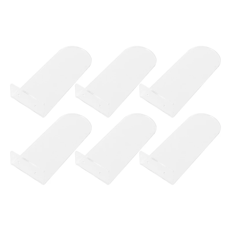 

6 упаковок плавающих полки для обуви, акриловые настенные полки для обуви, для демонстрации коллекционных обуви и кроссовок