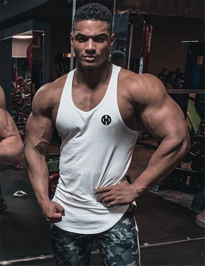

Mens Fashion Sports Singlets Casual Gym Clothing Vest Muscle Workout Tank Top Men Musculation Fitness Sleeveless T-Shirt