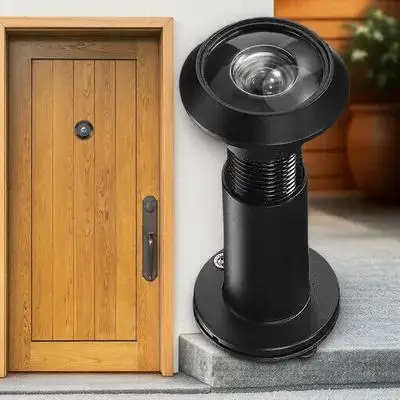 광각 도어 틈구멍 뷰어 220도 클리어 광학 유리 렌즈 현관문 가정 아파트 호텔 보안 틈구멍 커버