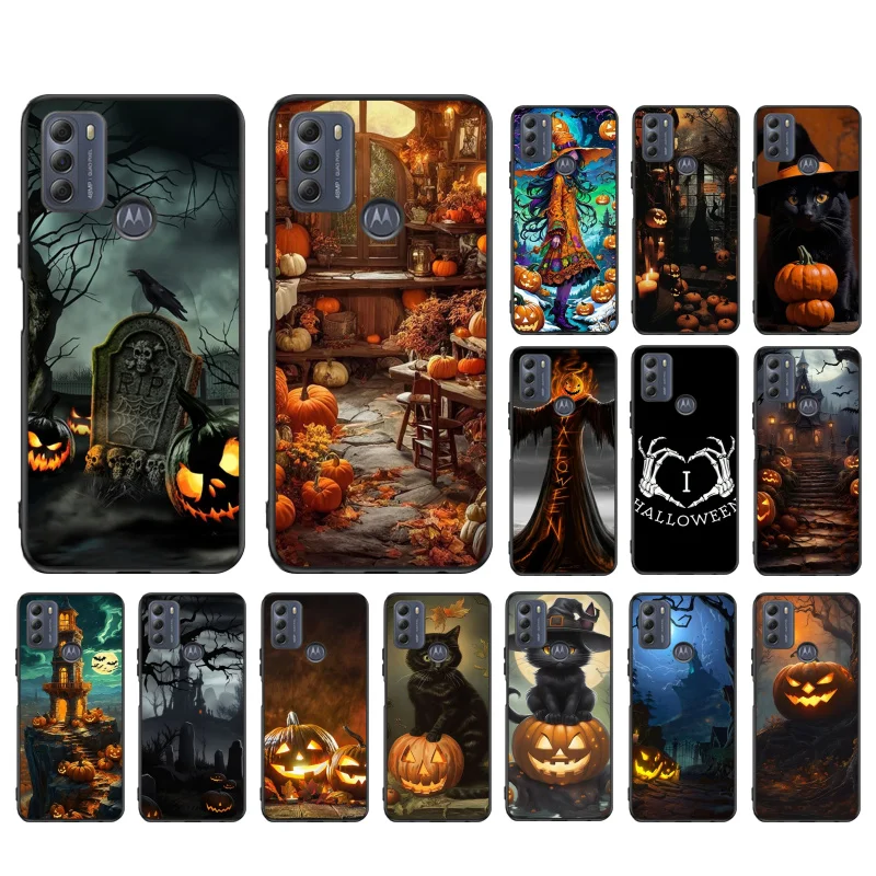 

Halloween Pumpkin Cat Case For Moto G10 G20 G30 G100 G22 G41 G13 G23 G31 G32 G40 G60 E22 E20 E30 E40 E32 Edge 20 Lite 30Neo