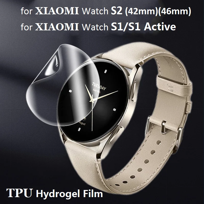 

10PCS TPU Hydrogel Soft Screen Protector for Xiaomi Watch S2 46mm 42mm/S1/S1 Active Smart Watch HD Clear Protective Film