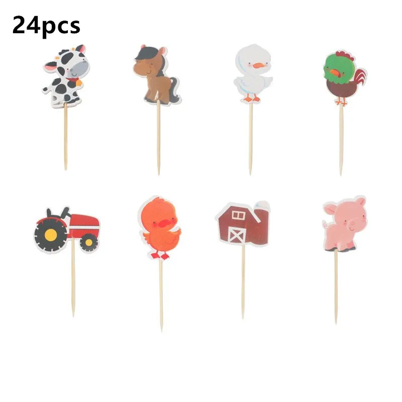 24pcs Cake Topper